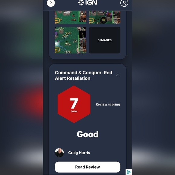 Command & conquer red alert retaliation Playstation 1 game mint condition - Picture 10 of 12